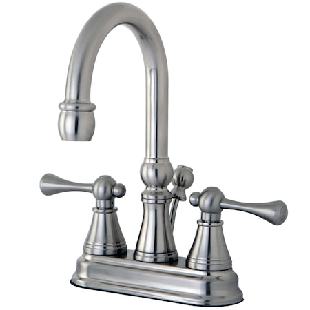 Kingston Brass 4" Centerset Bathroom Faucet, Brushed Nickel KS2618BL